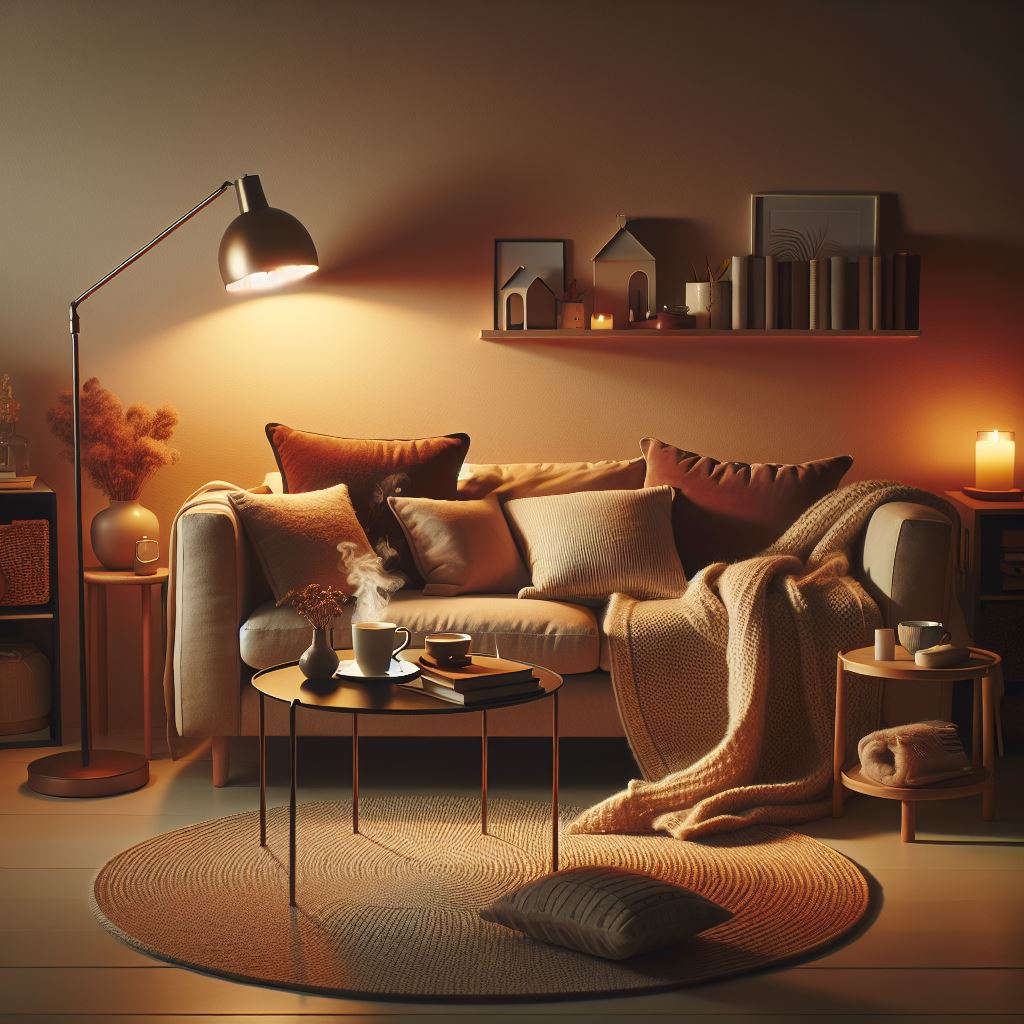 espaço aconchegante em casa