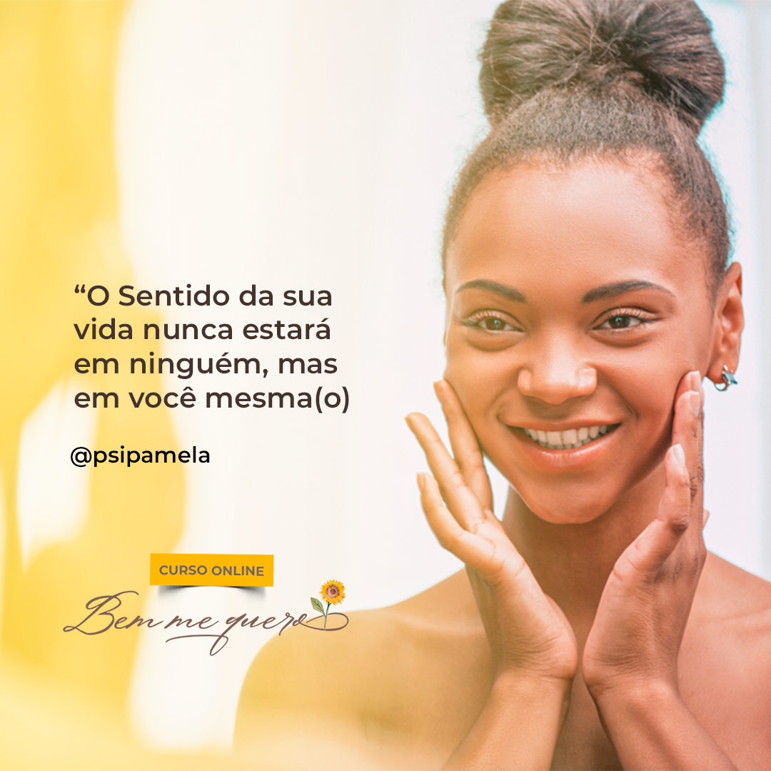 Mulher representando o amor-próprio